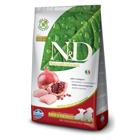 Farmina Chicken & Pomegranate Mini & Medium Puppy koeratoit 2,5kg