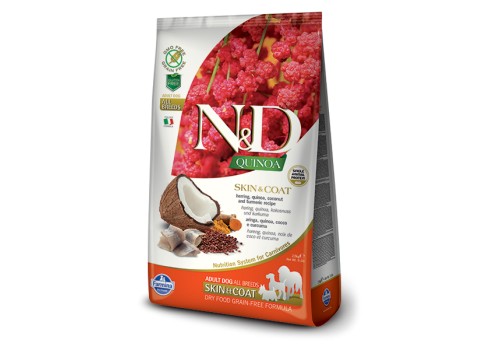 Farmina QUINOA SKIN & COAT Herring Adult koeratoit 7kg