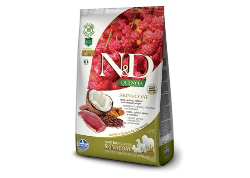 Farmina QUINOA SKIN & COAT Duck Adult koeratoit 7kg