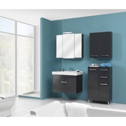 Vannitoamööbli komplekt MAINZ, antratsiit, LED