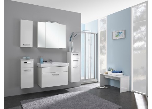 Peegelkapp WIESBADEN valge läikega 83x20xH73 cm, LED