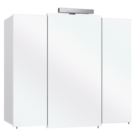 Peegelkapp WIESBADEN valge läikega 83x20xH73 cm, LED Peegelkapp WIESBADEN valge läikega 83x20xH73 cm, LED