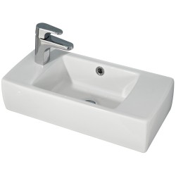 Valamu OFFENBACH valge 50x25xH12 cm