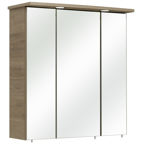 Peegelkapp OFFENBACH tamm Sanremo 65x20xH73 cm, LED