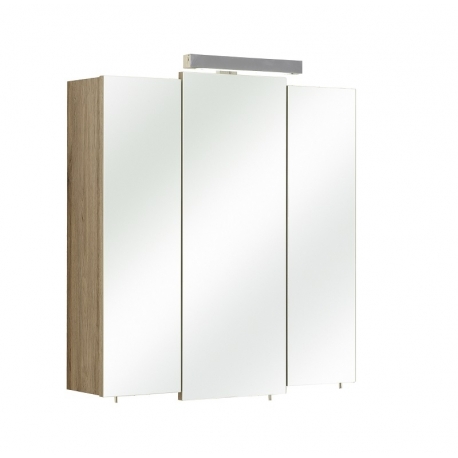 Peegelkapp OFFENBACH tamm Sanremo 68x20xH73 cm, LED
