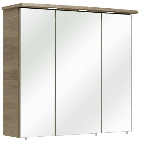 Peegelkapp OFFENBACH tamm Sanremo 75x20xH72 cm, LED