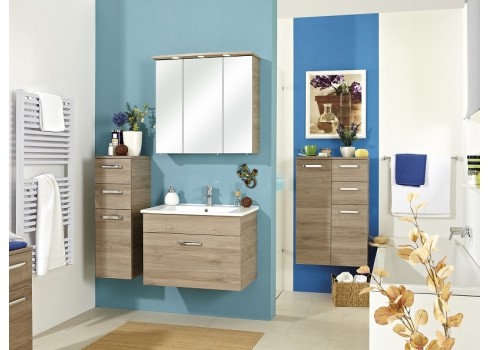 Vannitoamööbli komplekt OFFENBACH tamm Sanremo, LED