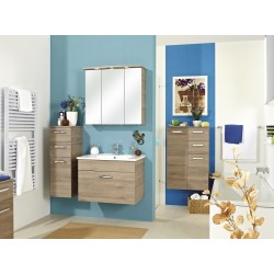 Vannitoamööbli komplekt OFFENBACH tamm Sanremo, LED