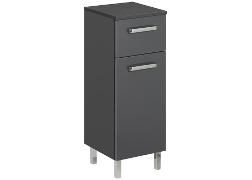 Vannitoamööbli komplekt MAINZ antratsiit läikega, LED