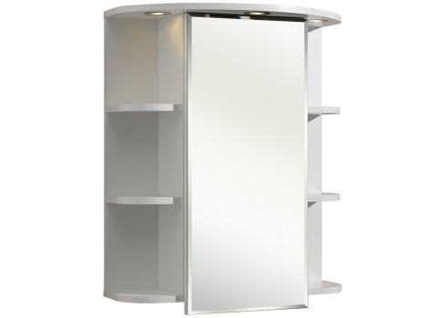 Peegelkapp TRIER valge, 60x20xH70 cm
