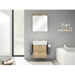 Vannitoamööbli komplekt RÜDESHEIM tamm, LED