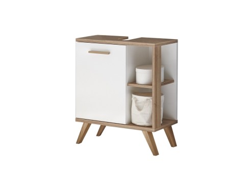 Valamukapp NOVENTA valge / tamm, 60,5x33xH65 cm