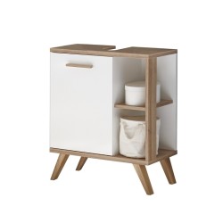 Valamukapp NOVENTA valge / tamm, 60,5x33xH65 cm