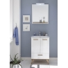 Valamukapp NOVENTA valge / tamm, 60,5x46xH87,5 cm