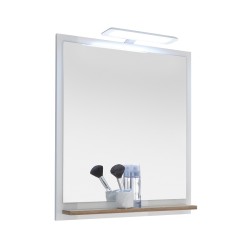 Peegel NOVENTA valge / tamm 60x15,5x74,5 cm