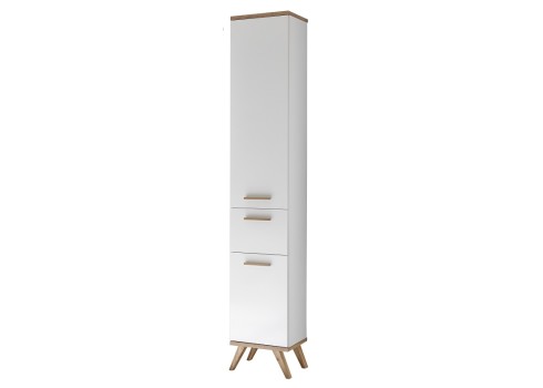 Vannitoakapp NOVENTA valge / tamm 35,5x33xH205 cm