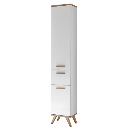 Vannitoakapp NOVENTA valge / tamm 35,5x33xH205 cm Vannitoakapp NOVENTA valge / tamm 35,5x33xH205 cm