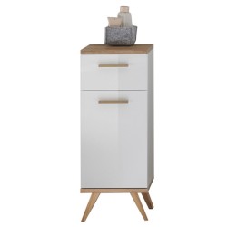Vannitoakapp NOVENTA valge / tamm 35,5x33xH89,5 cm