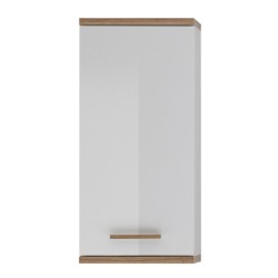 Seinakapp NOVENTA valge / tamm 35,5x20,5xH74,5 cm