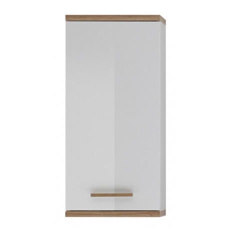 Seinakapp NOVENTA valge / tamm 35,5x20,5xH74,5 cm