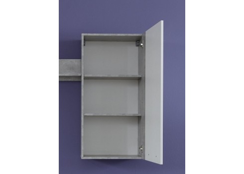 Seinakapp ROCK valge läige / hall, 52x31xH103 cm