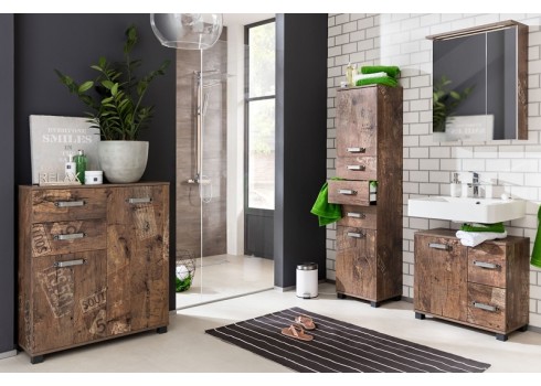 Vannitoakapp MILAN tamm, 40x32x95 cm