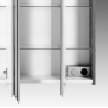 Peegelkapp MILAN tamm, 70,5x24xH72 cm, LED