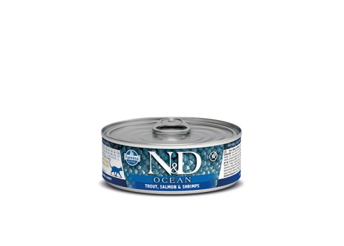 Farmina Trout, Salmon & Shrimp kassikonserv 12x80g