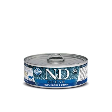Farmina Trout, Salmon & Shrimp kassikonserv 12x80g