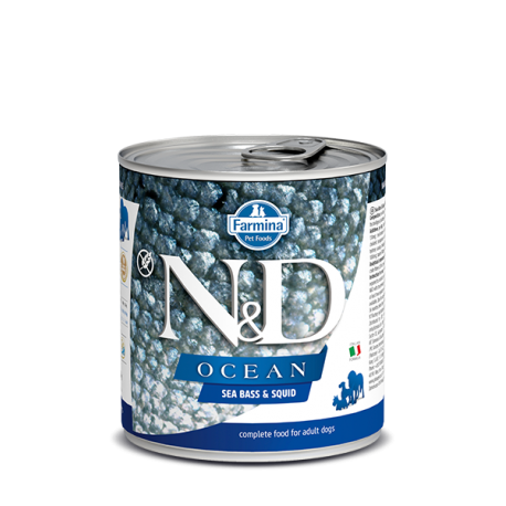 Farmina Ocean Sea Bass & Squid koerakonserv 6x285g