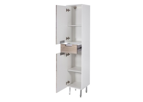 Vannitoakapp MARS tamm / valge läige, 33x36xH159 cm