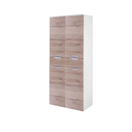 Vannitoakapp MARS tamm / valge läige, 65x36xH159 cm