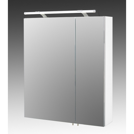 Peegelkapp DORINA valge läige, 60x15,8xH71 cm, LED