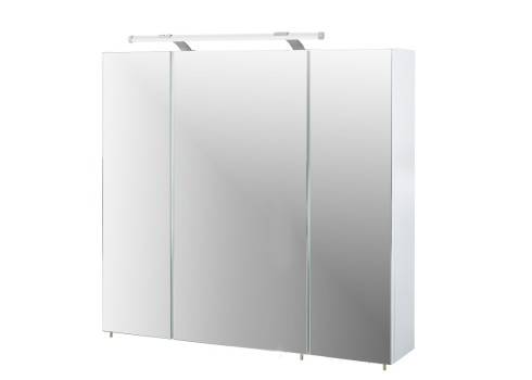 Peegelkapp DORINA valge läige, 80x15,8xH75 cm, LED