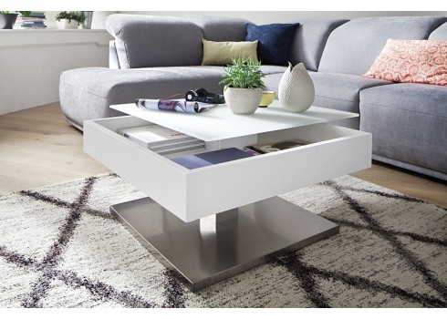 Diivanilaud MARIKO valge, 75x75x38 cm