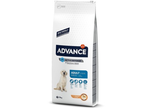 ADVANCE koeratoit Maxi Adult Chicken & Rise 14kg + 4kg koeratoidud
