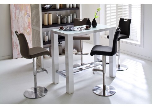 Baaripukk ALESI helepruun, 42x51xH91-116 cm