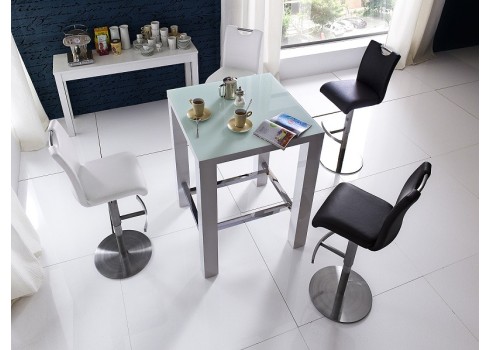 Baaripukk ALESI valge, 42x51xH91-116 cm