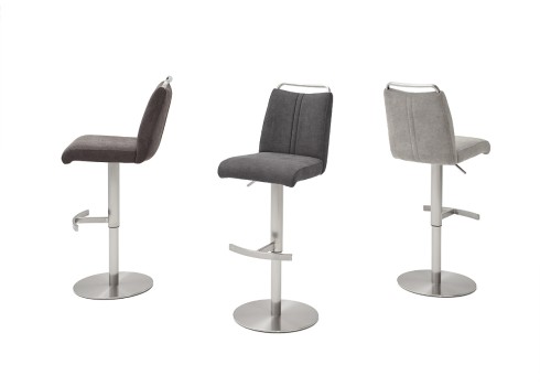 Baaripukk GIULIA A helehall, 39x54xH88-113 cm