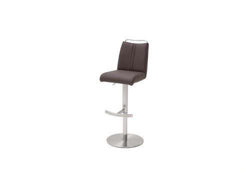 Baaripukk GIULIA A nahast, pruun, 39x54xH88-113 cm