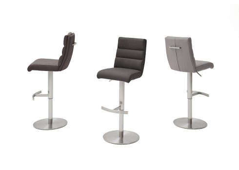 Baaripukk GIULIA B nahast, pruun, 39x54xH88-113 cm