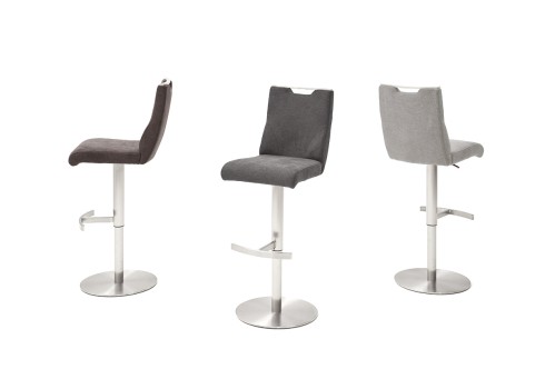 Baaripukk GIULIA C helehall, 39x50xH88-113 cm