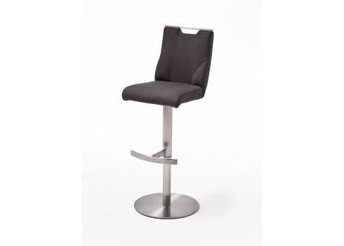Baaripukk GIULIA C nahast, antratsiit, 39x50xH88-113 cm