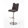 Baaripukk GIULIA C nahast, antratsiit, 39x50xH88-113 cm