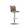 Baaripukk CASTA nahast, helepruun, 40x51xH87-112 cm