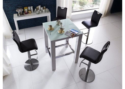 Baarilaud JAM valge, 80x80xH107 cm
