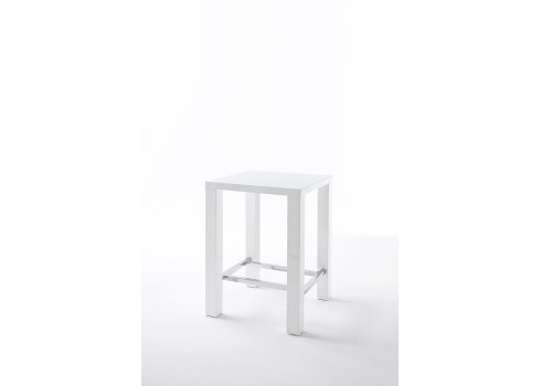 Baarilaud JAM valge, 80x80xH107 cm