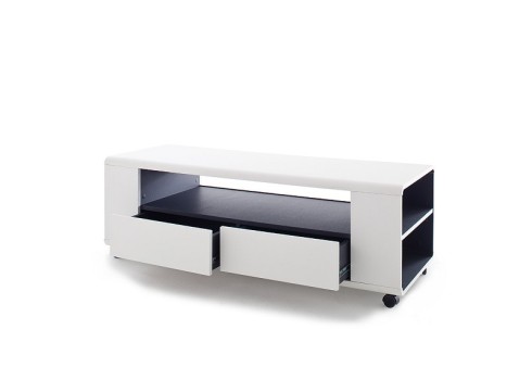 Tv-alus CHELSEA valge / antratsiit, 119x43xH46 cm