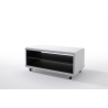 Tv-alus JEFF valge / must, 79x39xH35 cm