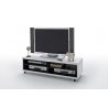 Tv-alus JEFF valge / must, 120x39xH35 cm